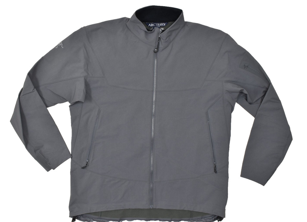 Arc'teryx Men's Gray Softshell Jacket Polyester Solid Regular Size XXL